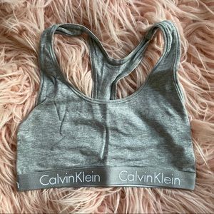 Calvin Klein Gray Racerback bralette size small